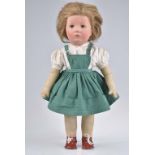 KÄTHE KRUSE Puppe Kleines deutsches Kind, unter dem li Fuß roter Stempel Nr. 8562, r