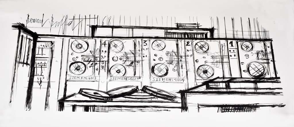 BERNARD BUFFET (1928-1999) Siemens 2 Lithografie auf Bütten, 40 x 75 cm, links oben i