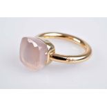 POMELLATO Nudo Classic Rosenquarz Ring aus der Serie Nudo Classic, 18 Karat Roségold,