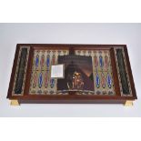 FRANKLIN MINT Backgammon “Der Schatz des Tutanchamun“ Brettspiel, Spielbrett 73,6