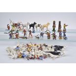 MERTEN 80 Aufstellfiguren verschiedene Darstellungen Wild-West Figuren, 38x farbig gef