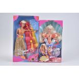 MATTEL 2 Barbie Puppen Barbie Mermaid Meerjungfrau Skipper & Sea Twins, Hula Hair Barb