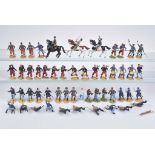 MERTEN 55 Aufstellfiguren verschiedene Darstellungen Wild-West Figuren, Hp, 4 cm, daru