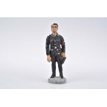 ELASTOLIN 1 Aufstellfigur Rudolf Hess stehend mit beweglichem Grußarm in SS- Uniform,