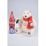 STEIFF Coca Cola Polar Bär 1999, limit. Auflage, Nr. 5966/10000, KF, Nr. 670336, Moha