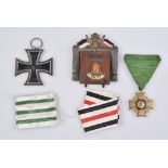 Los 3 Orden WKI 1 Ehrenkreuz für freiwillige Wohlfahrtspflege 1914-1918, vergoldet,