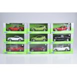 WELLY NEX MODELS 9 Modellfahrzeuge Metall, Kunststoffteile, M 1:24, darunter Mercedes-