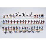 MERTEN 55 Aufstellfiguren verschiedene Darstellungen Wild-West Figuren, Hp, 4 cm, daru