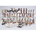 MERTEN 85 Aufstellfiguren verschiedene Darstellungen Wild-West Figuren, Hp, 6 - 8 cm,