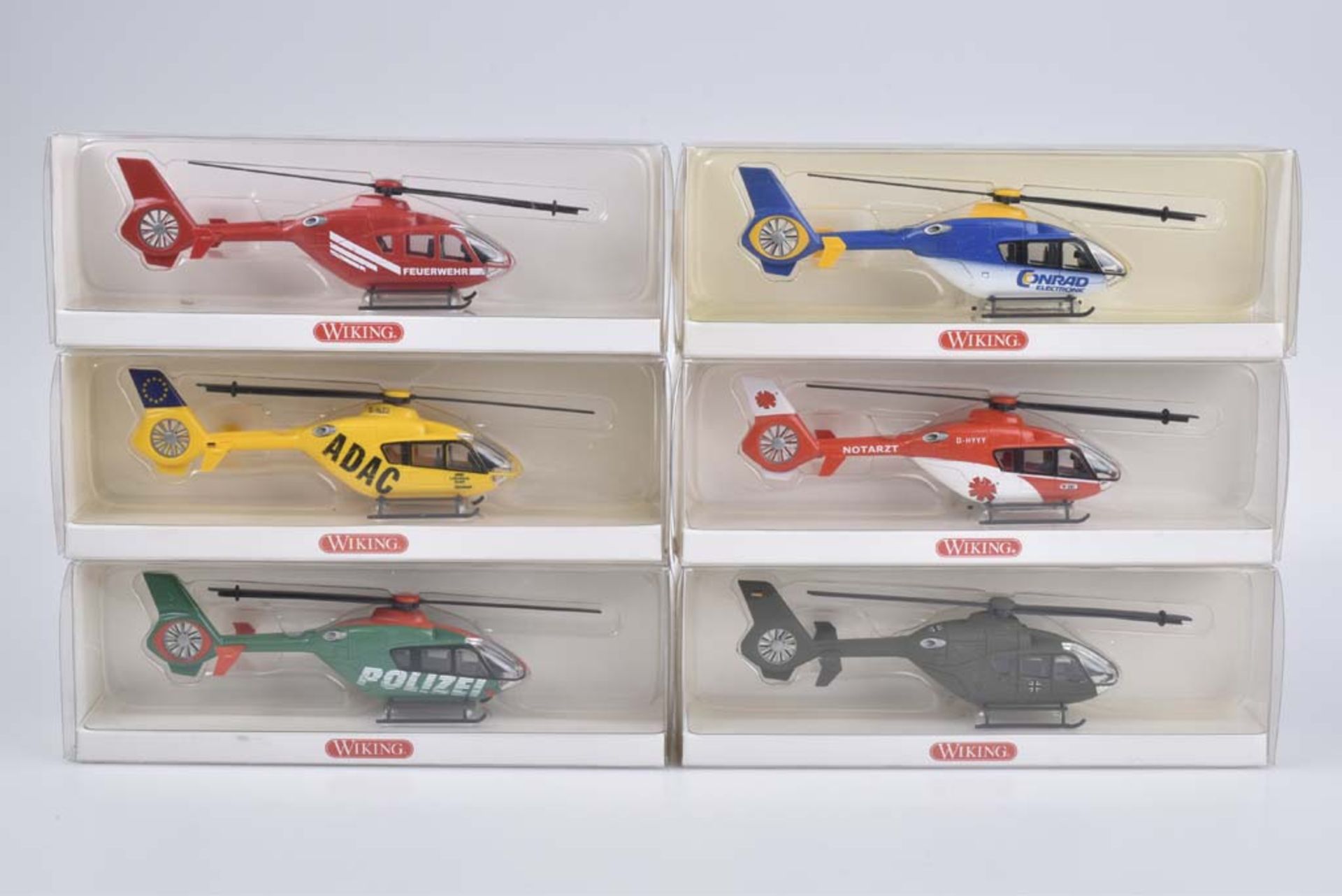 WIKING 6 Modellflugzeuge Hp, M 1:87, Hubschraubermodelle, unterschiedliche Ausführung