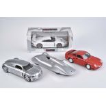 MAISTO/ UT MODELS u.a 4 Modellautos Metall, M 1:18, UT MODELS Porsche 911 GT1, Z 1, Ok