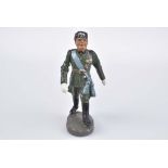 ELASTOLIN 1 Aufstellfigur Mussolini gehend mit beweglichem Grußarm, M.h., 7 cm Serie,