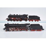 MÄRKLIN 2 Dampfloks, H0 DB, 3L AC, 3048, BN 01 097, Stirnbeleuchtung, ff und 37184,