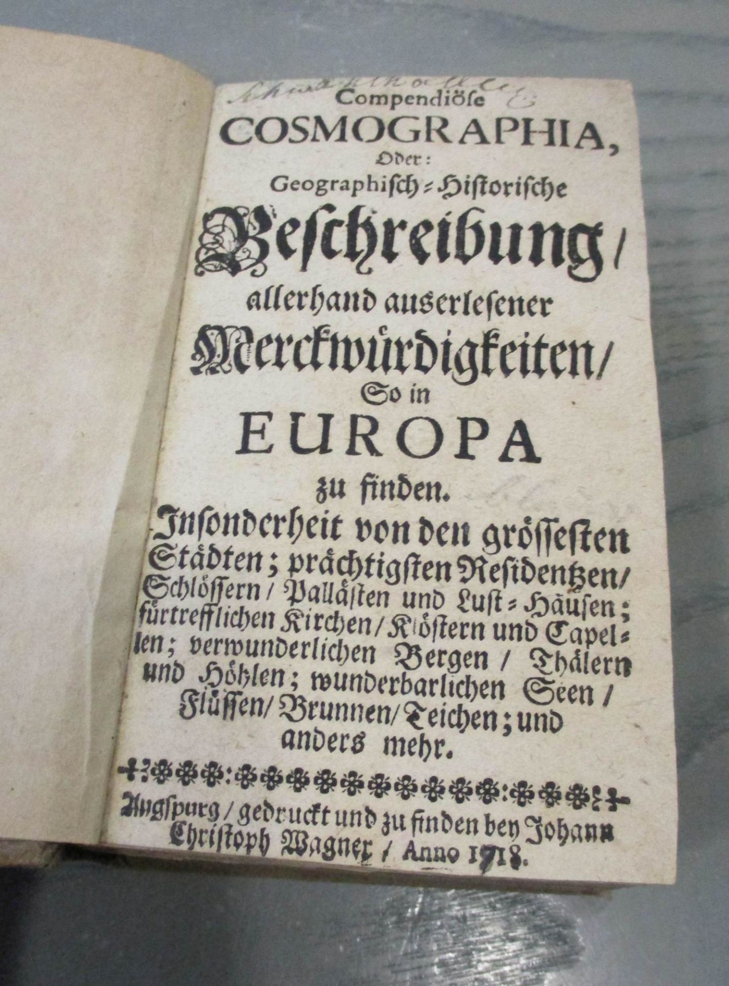 Compendiöse Cosmographia, oder Geographisch-Historische... - Image 4 of 7