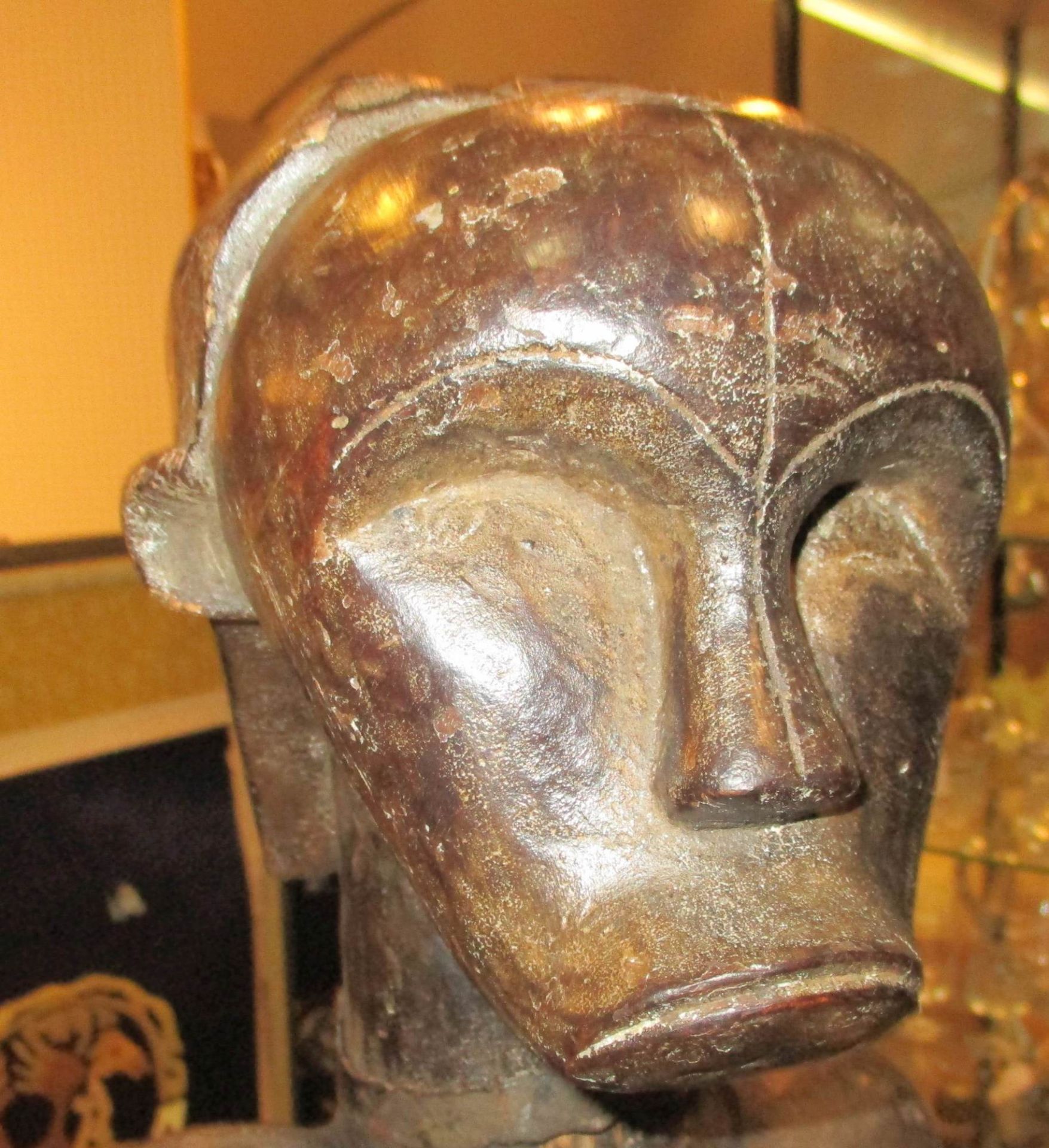 Afrikanische Kultfigur - Sitzende männliche Figur - Bild 4 aus 12