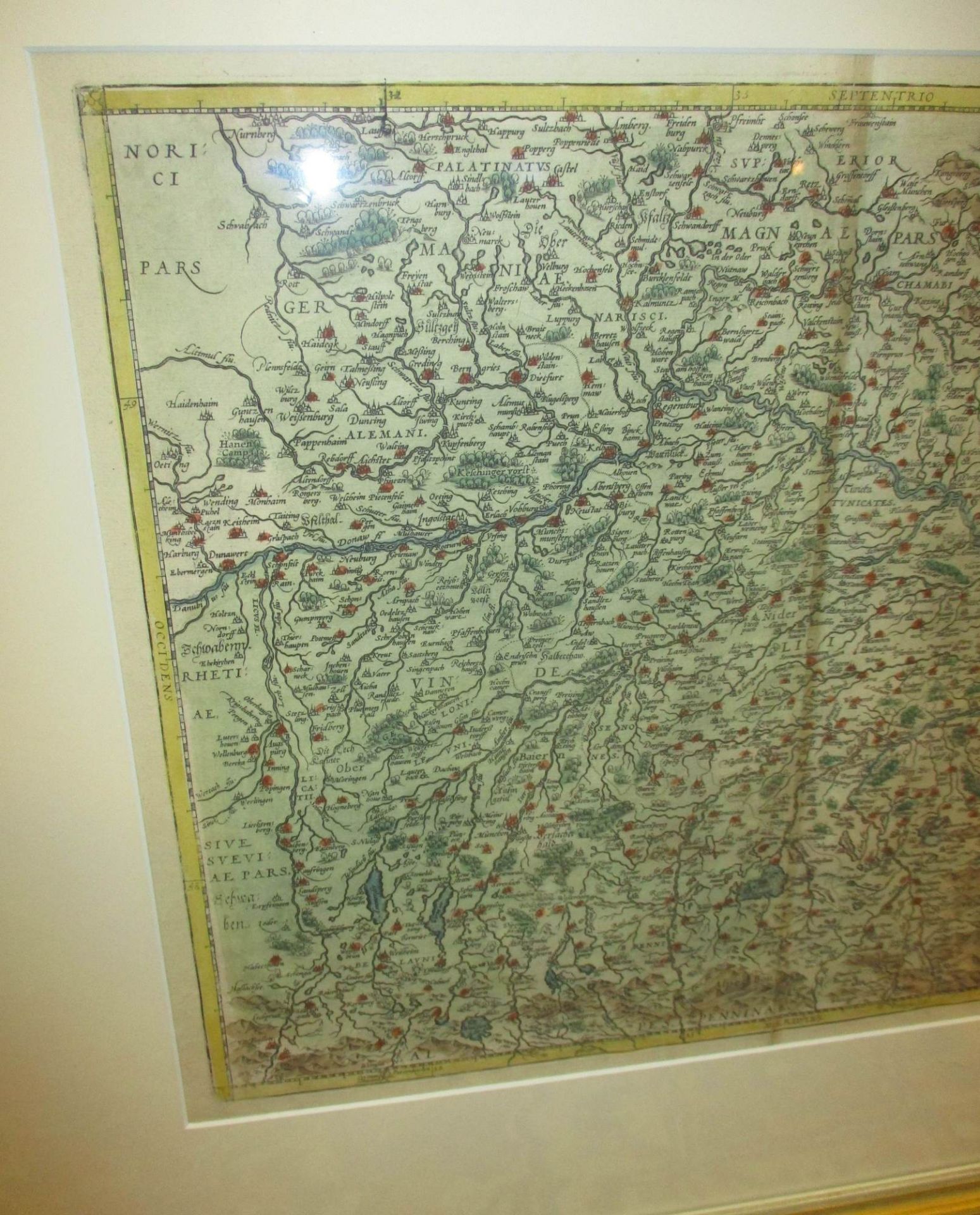 Landkarte "Bavariae Olim Vindeliciae Delinaetionis Compendium" - Bild 3 aus 7