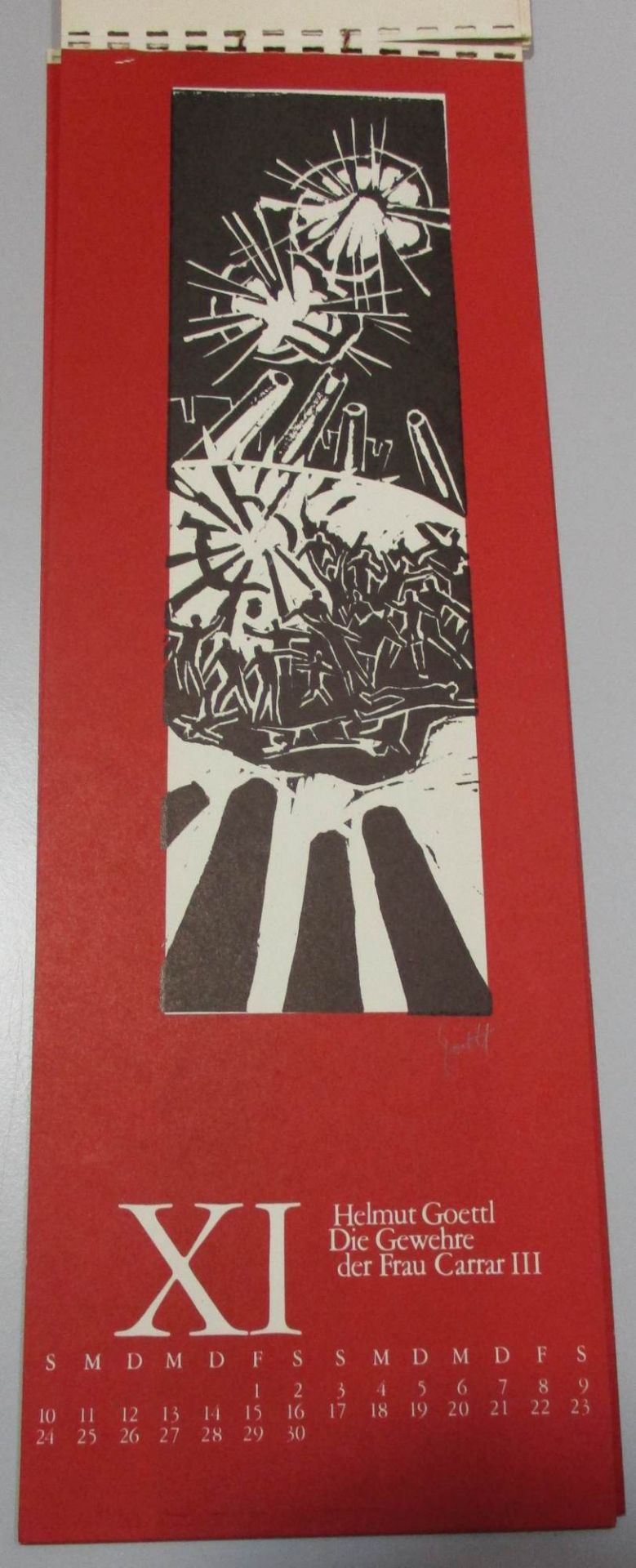 Graphikkalender "Bertolt Brecht 1968" - Bild 15 aus 17