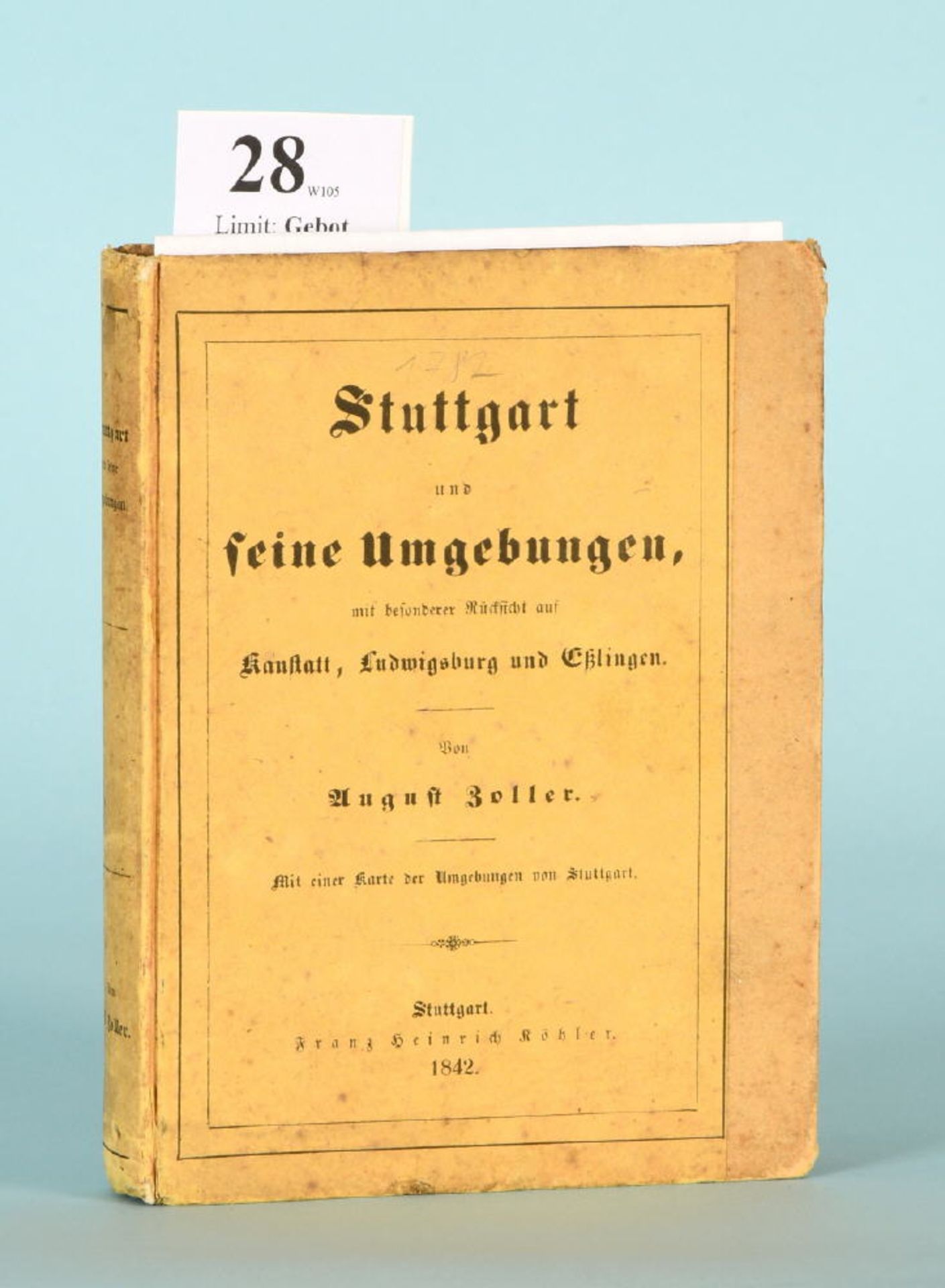 Zoller, August "Stuttgart und seine Umgebungen, mit..."