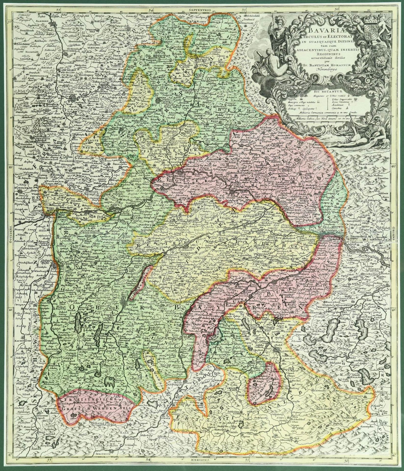 Landkarte "Bavariae Circulus et Electorat" - Image 2 of 8