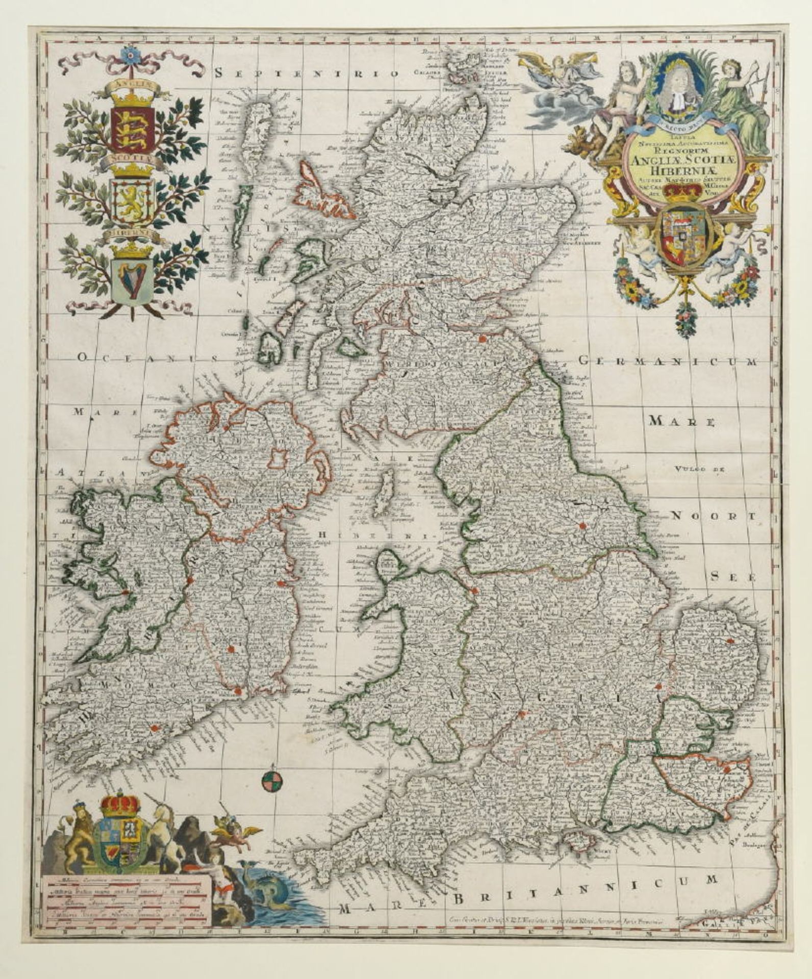 Landkarte "Regnorum Angliae, Scotiae, Hiberniae"