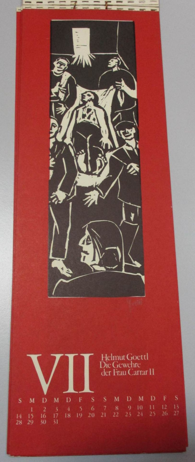 Graphikkalender "Bertolt Brecht 1968" - Bild 11 aus 17