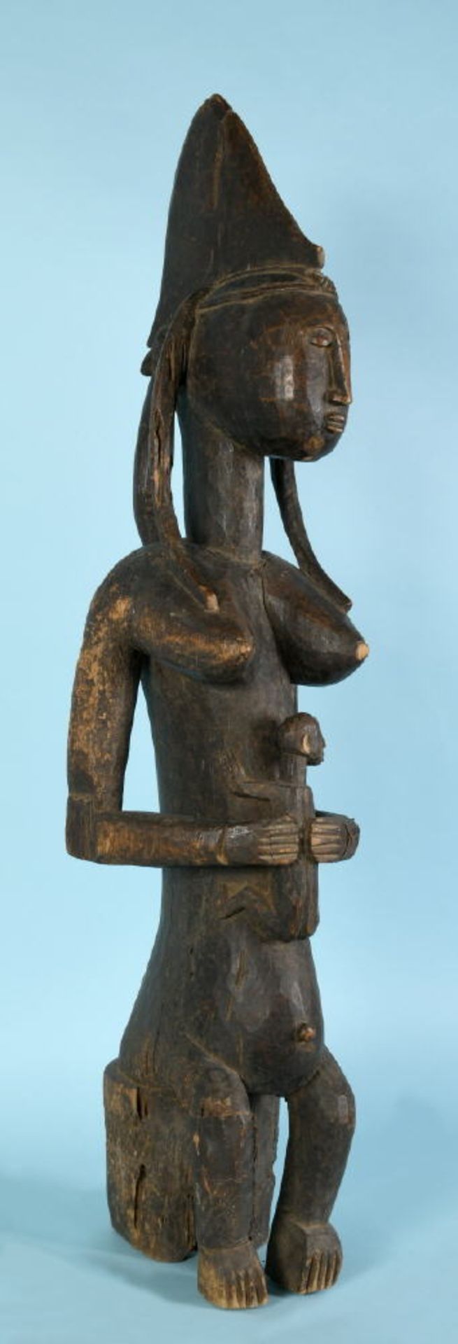 Afrikanische Kultfigur - Mutter mit Kind "gwanduso do ba"