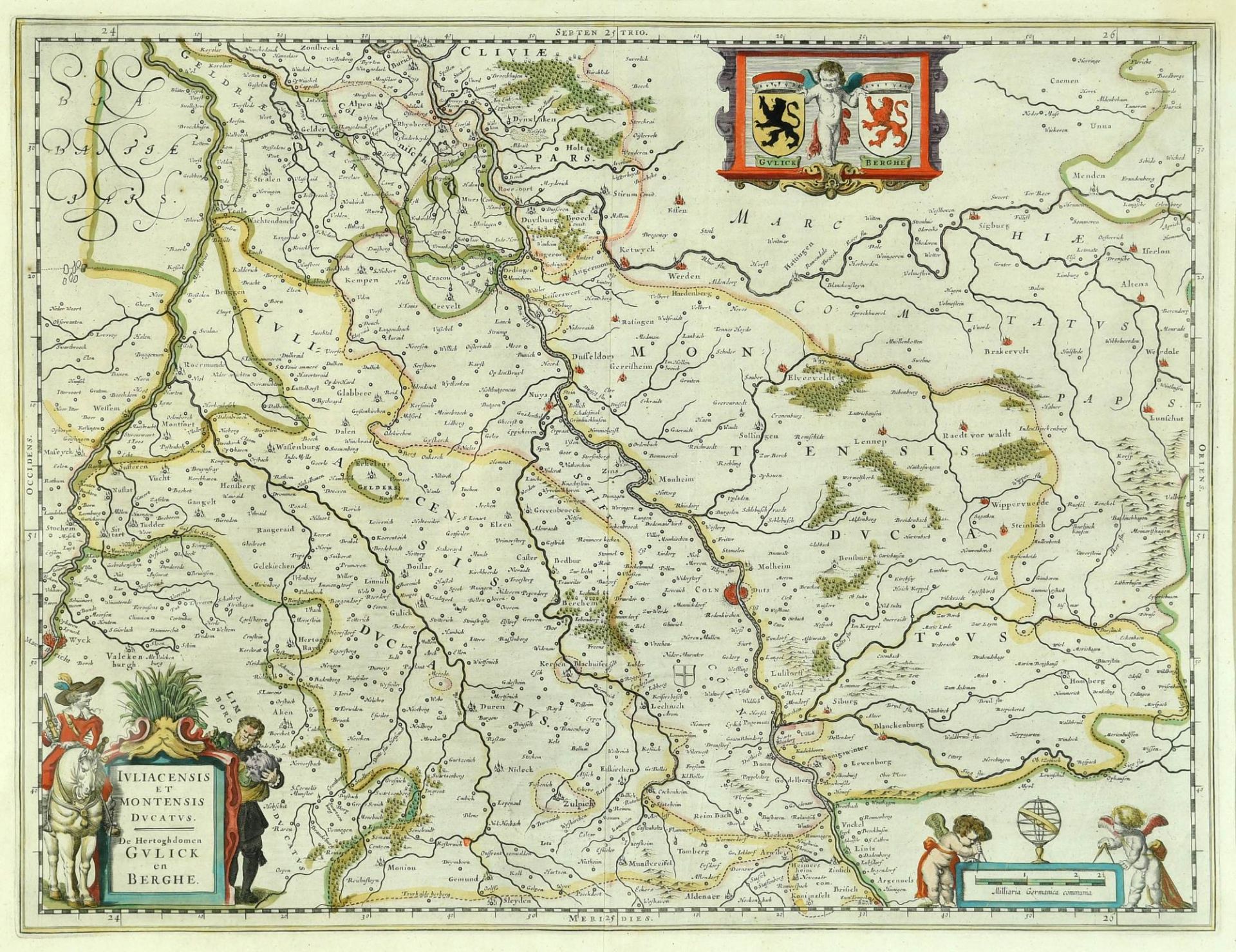 Landkarte "Herzogtümer Gulick und Berghe (Jülich und Berg)" - Bild 2 aus 2