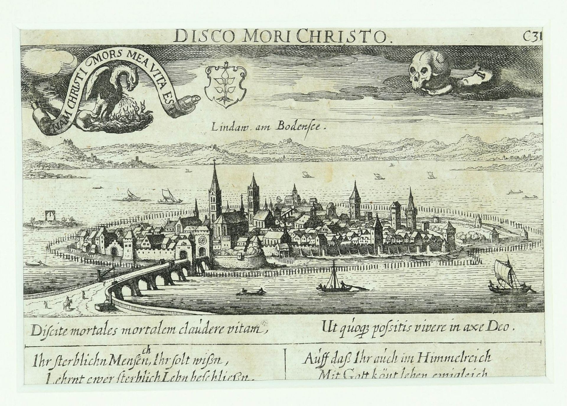 Lindau, Ansicht aus der Kavalier-Perspektive - Image 2 of 2