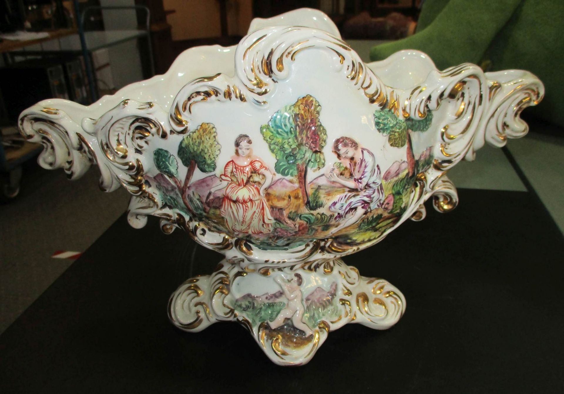 Schale und Amphorenvase "Capodimonte" - Bild 9 aus 11