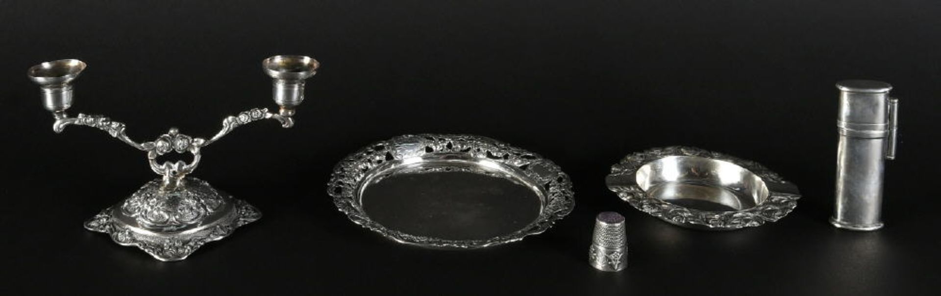 Silberteile, 5 Stück