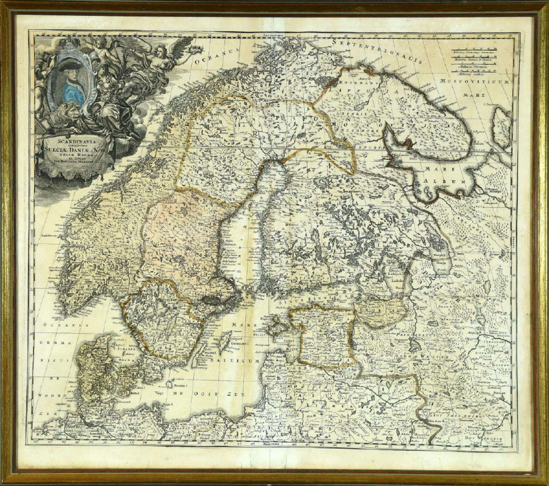 Landkarte "Scandinavia complectens Sueciae, Daniae et Norvegiae..."