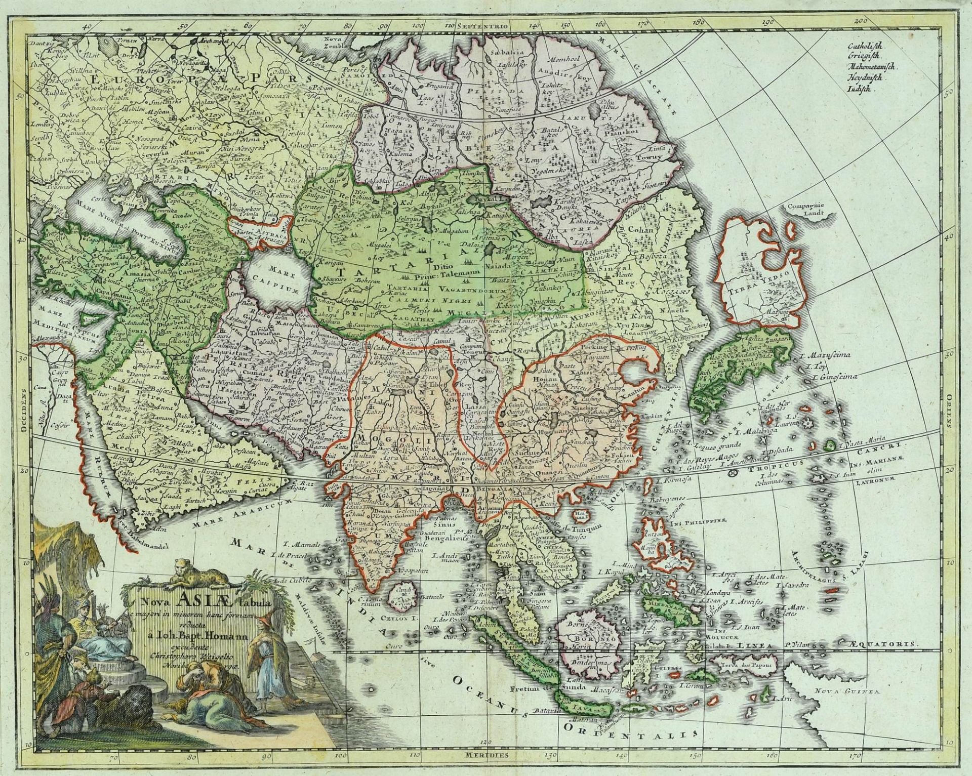 Landkarte "Nova Asiae Tabula" - Bild 2 aus 2