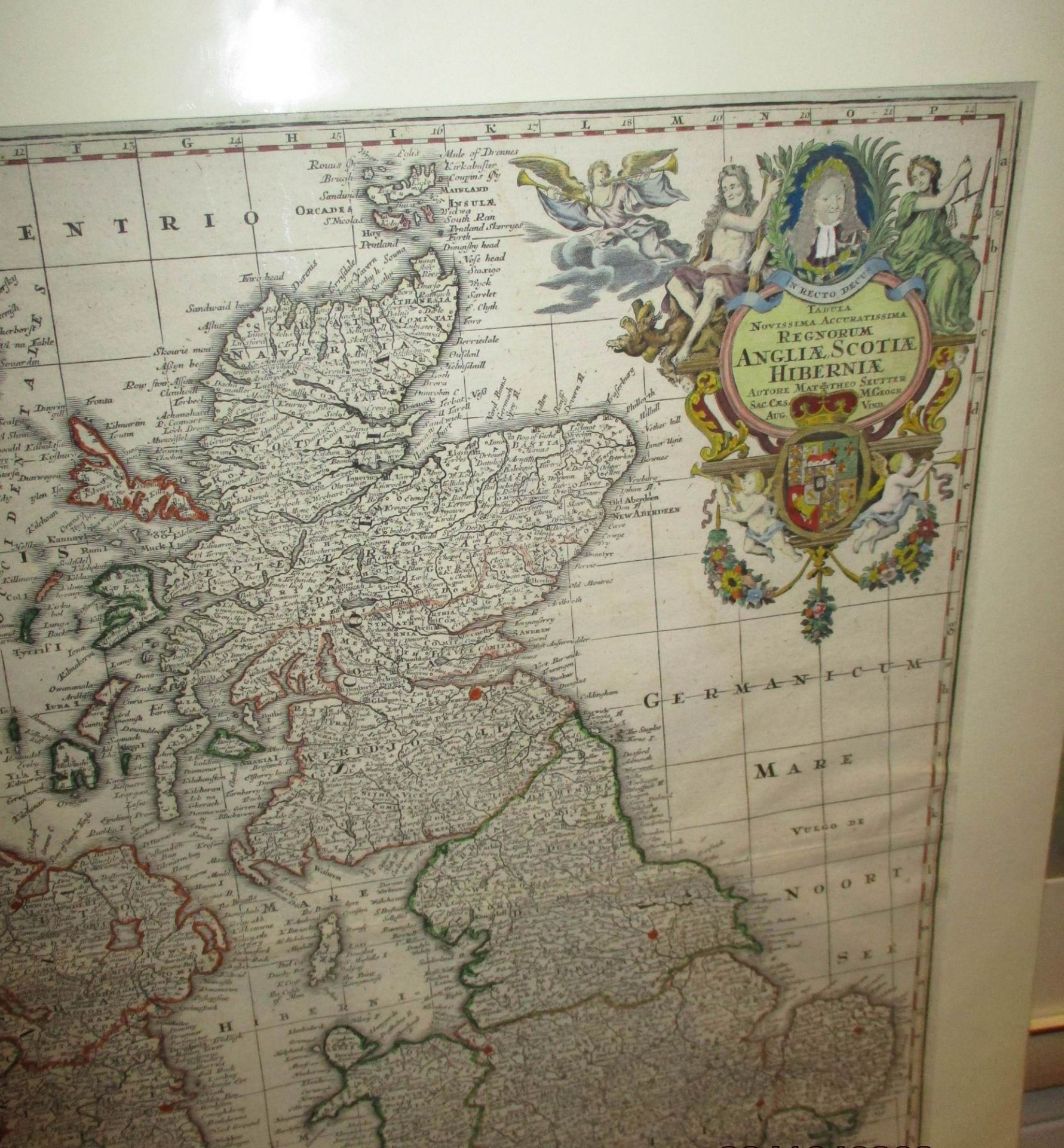 Landkarte "Regnorum Angliae, Scotiae, Hiberniae" - Bild 3 aus 7
