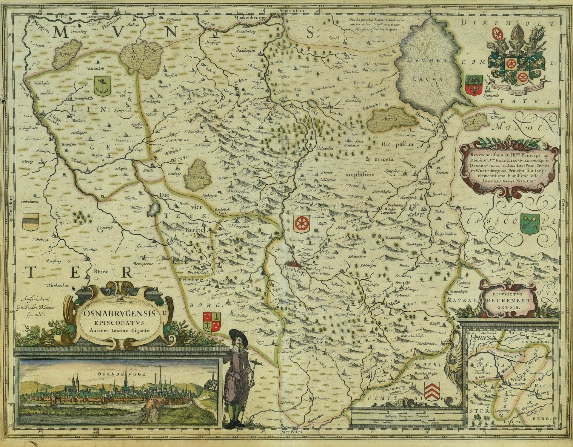 Landkarte "Osnabrugensis Episcopatus" - Bild 2 aus 2