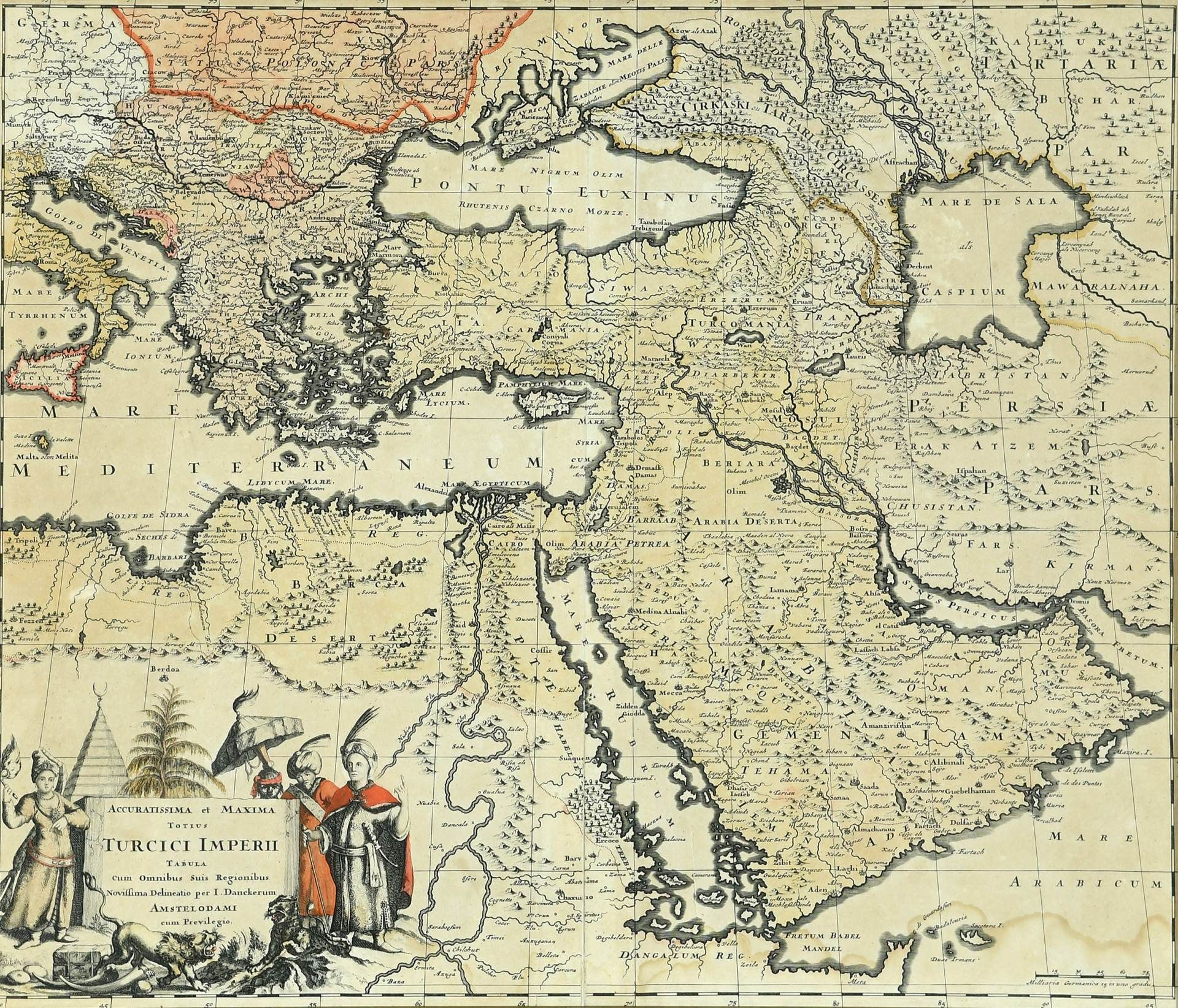 Landkarte "Turcici Imperii" - Image 2 of 2