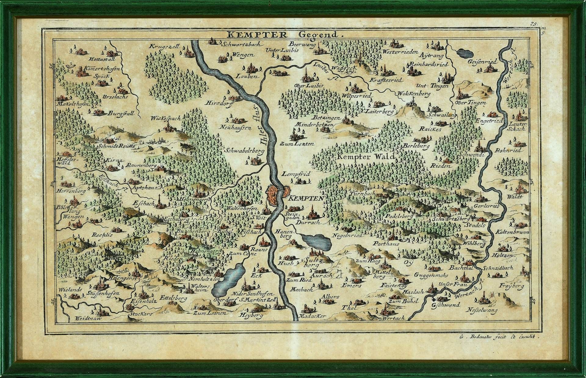 Landkarte "Kempter Gegend"