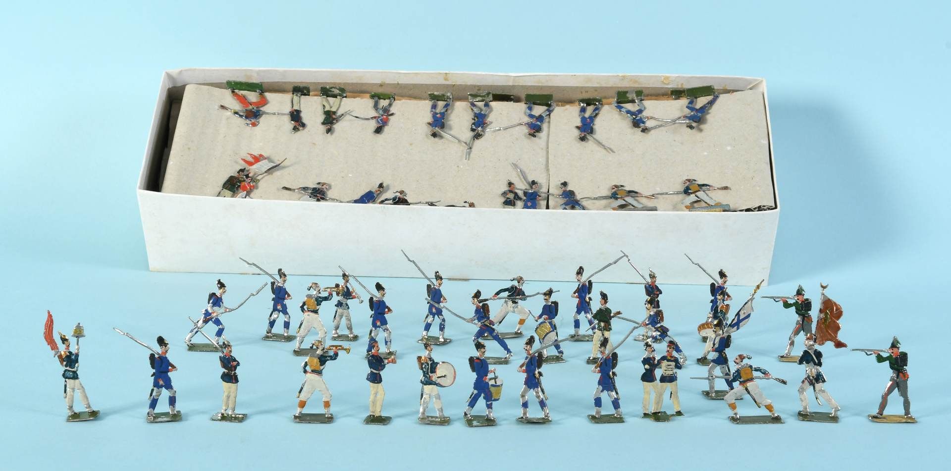 Zinnsoldaten, ca. 100 Stück "Schlacht von Waterloo"