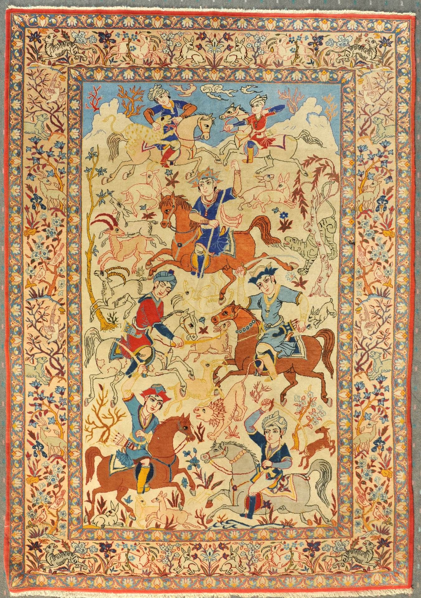 Kork-Jagd-Isfahan, Persien, 108 x 165 cm