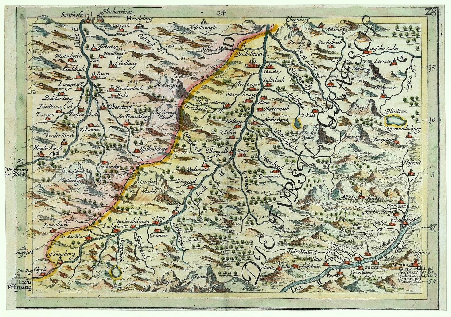 Landkarte "Lech- und Illertal" - Image 2 of 2