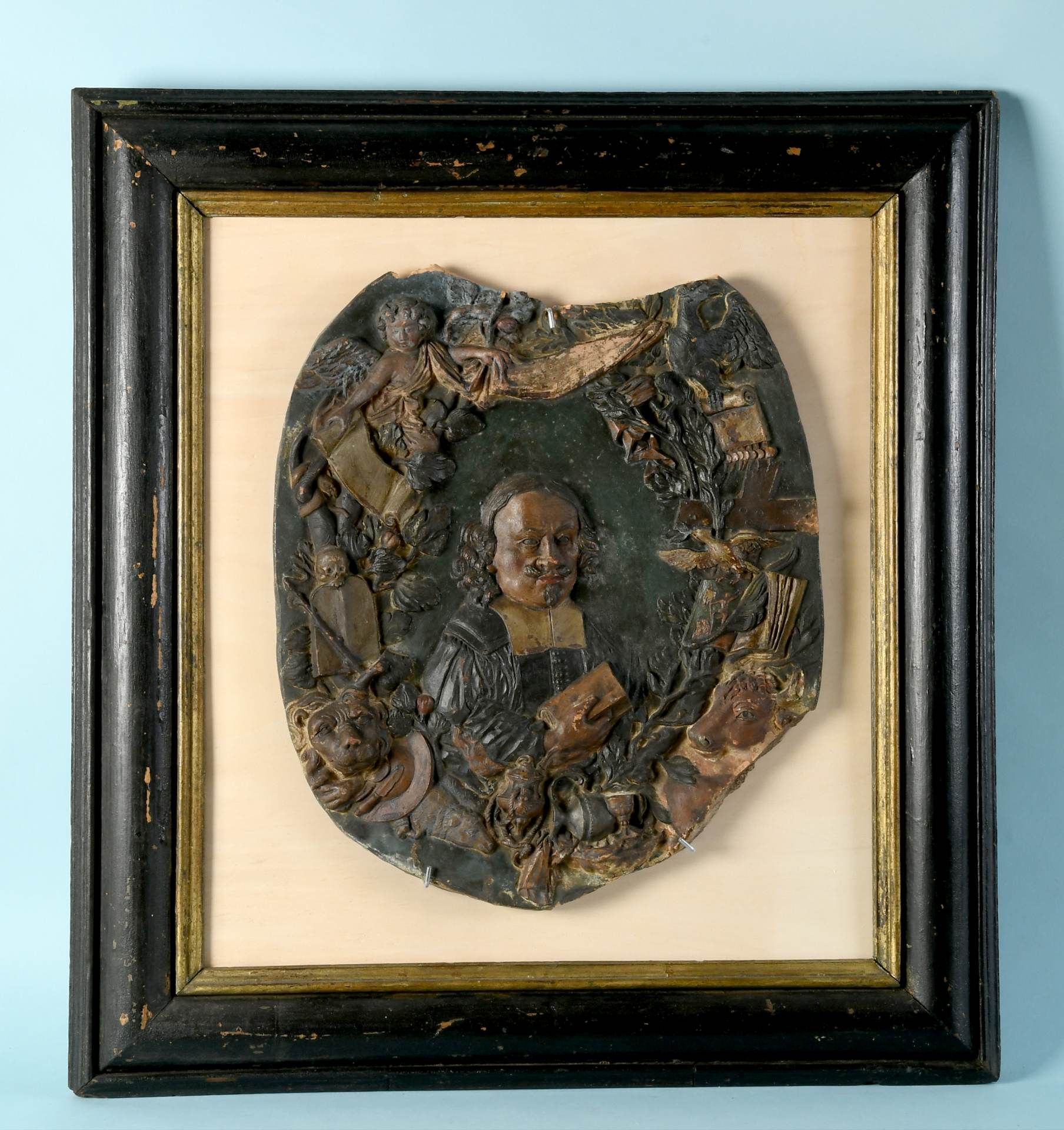 Reliefplatte - Bildnis des Elias Veiel