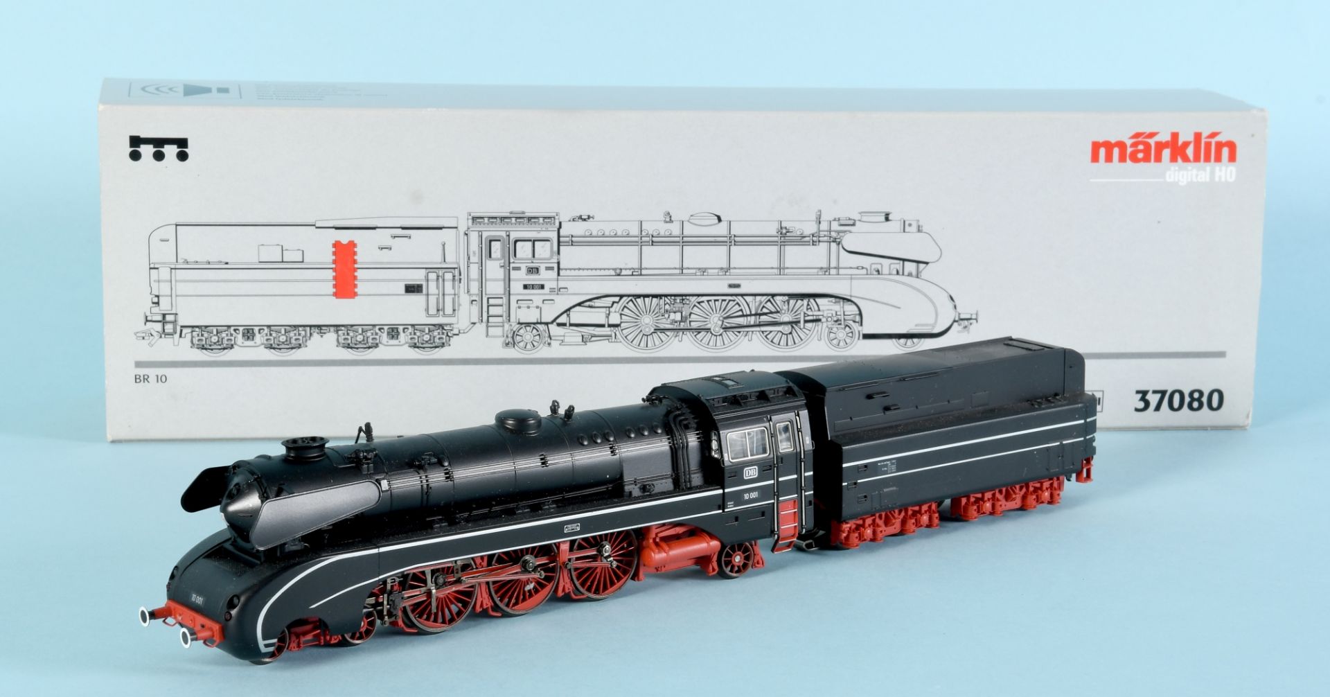 Märklin - Digitale Dampflok mit Tender, Nr. 37080