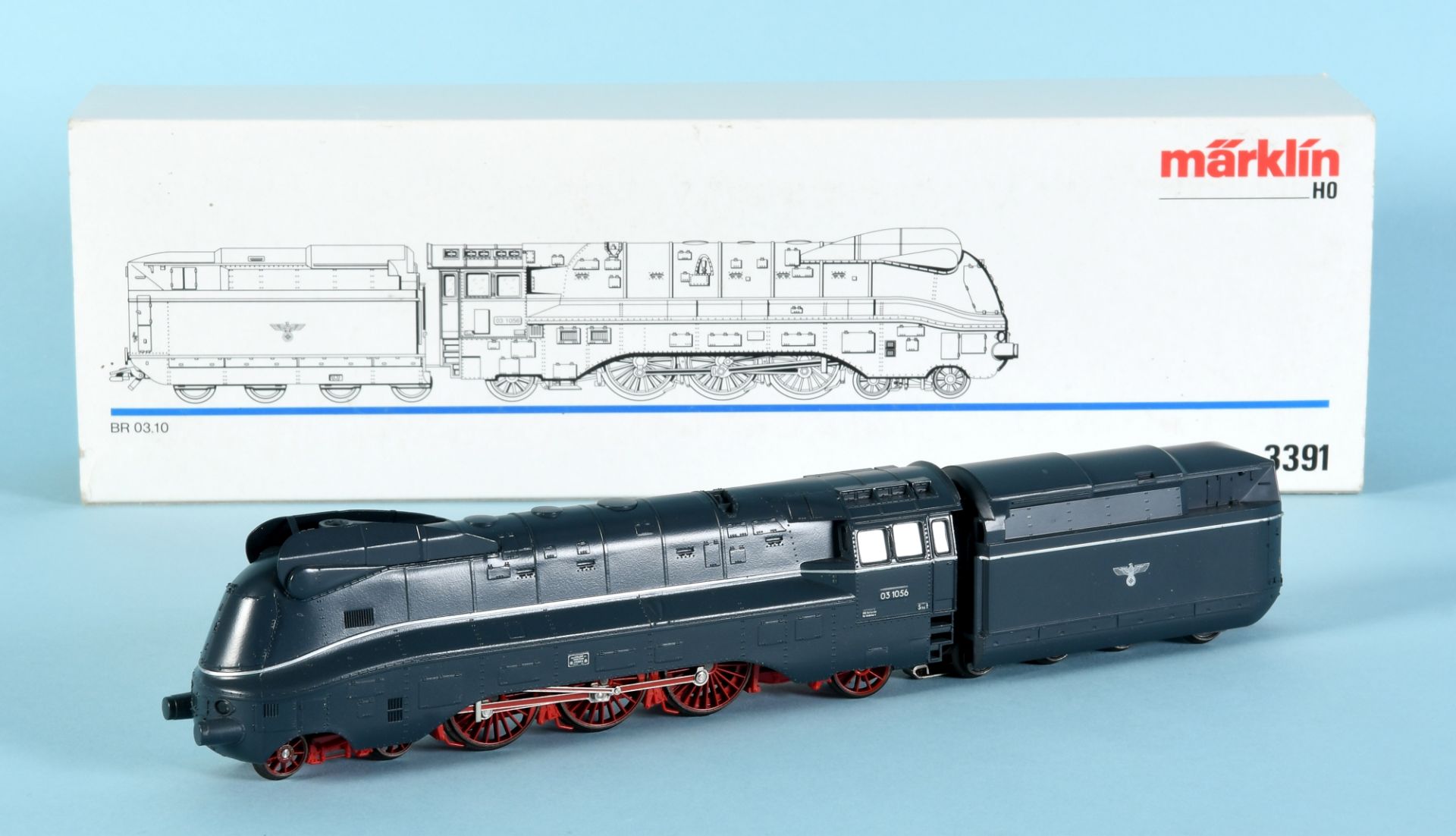 Märklin - Dampflok mit Tender, Nr. 3391