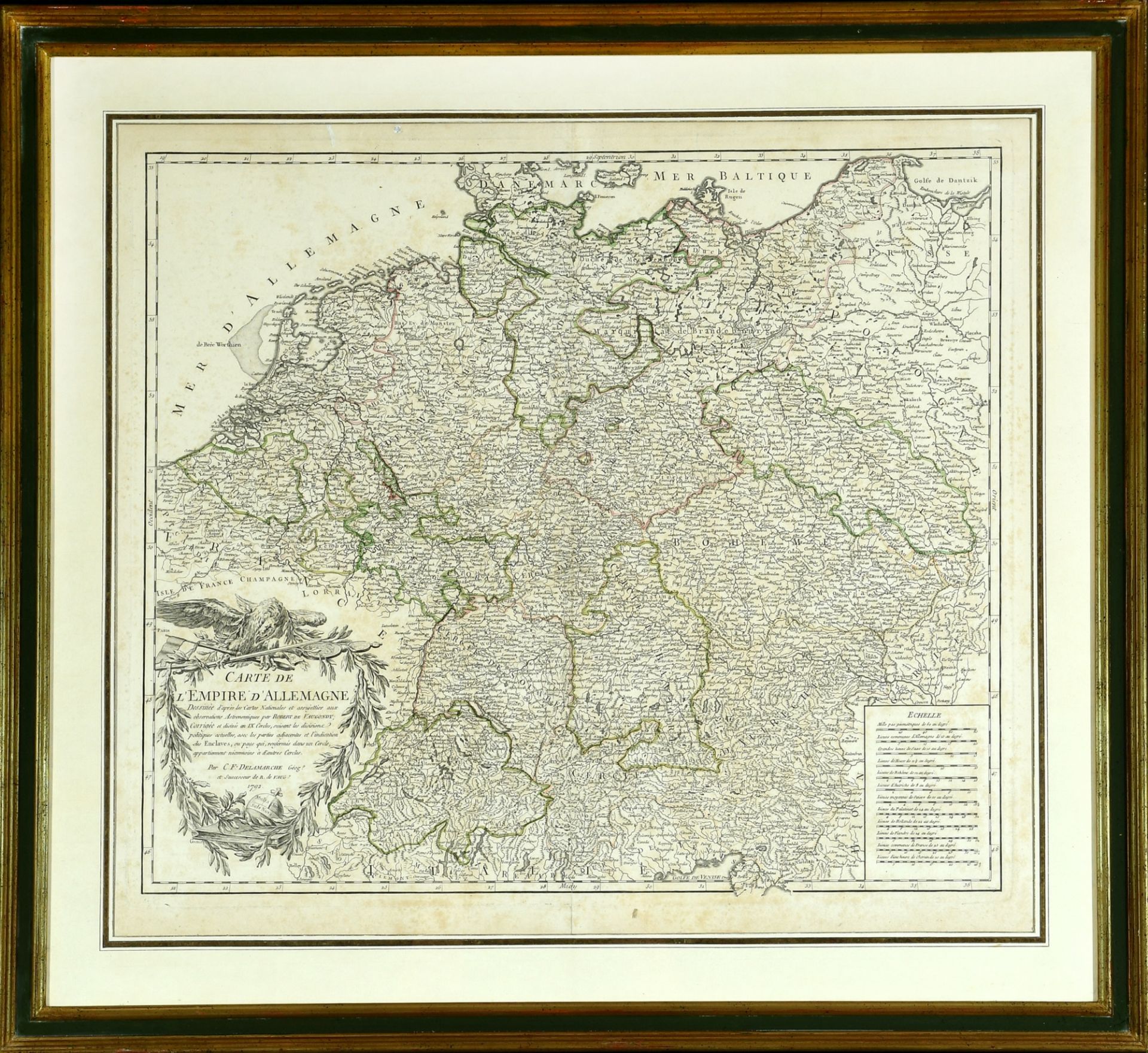 Landkarte "Carte de l'Empire d'Allemagne"