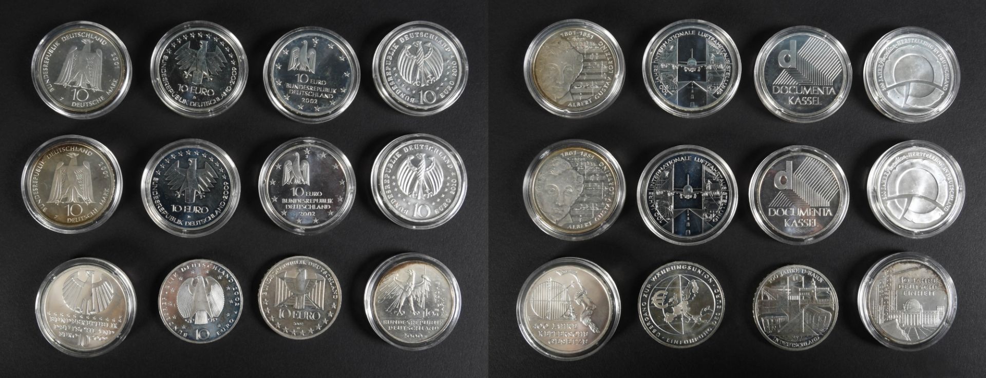 Münzen, 12 Stück "10 Euro"