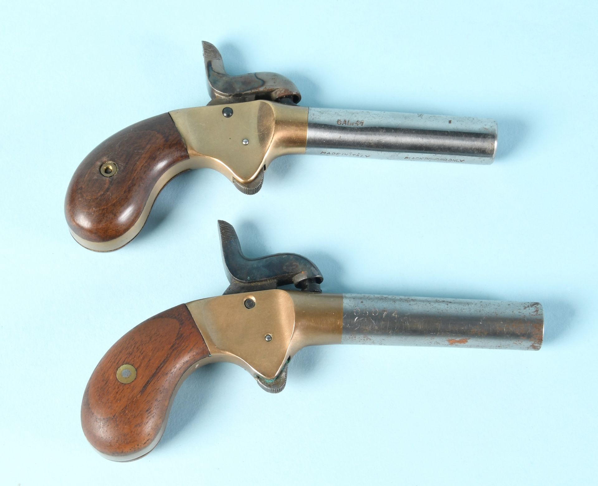 Perkussionspistolen, 2 Stück - Derringer