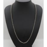 Silver belcher chain 22" 23g