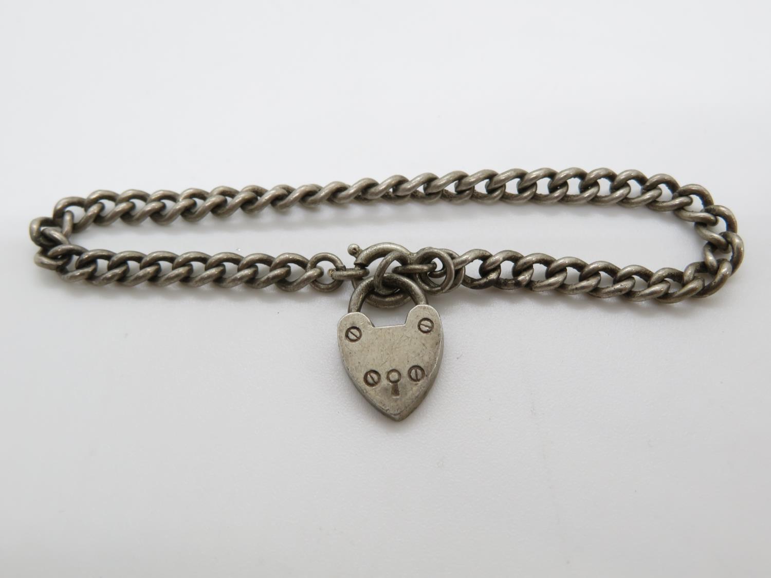 7" silver bracelet 11g - Image 3 of 6