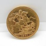 VF condition 1891 full sovereign