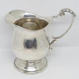 Fully HM silver cream jug 4" tall 110g