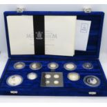 UK Millennium silver collection for 2000 including Maundy money